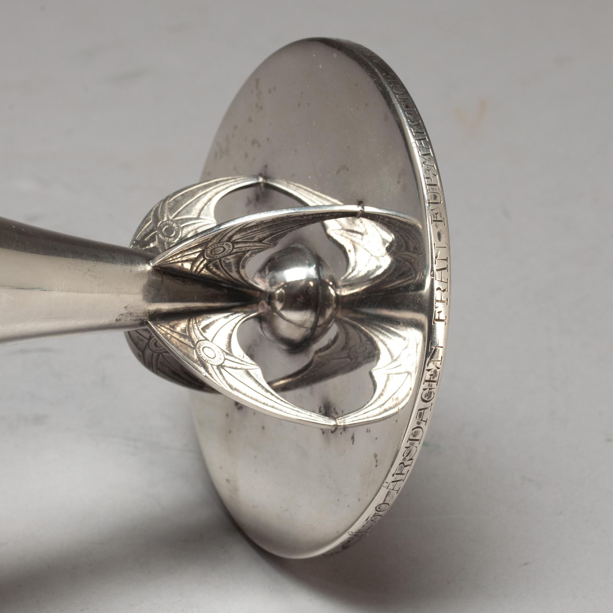 SKÅL, silver, Wiwen Nilsson för Anders Nilsson, Lund, 1923. Vikt ca 590 g.