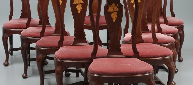 STOLAR, 10 st. Rokokostil. 1900-talets första hälft.