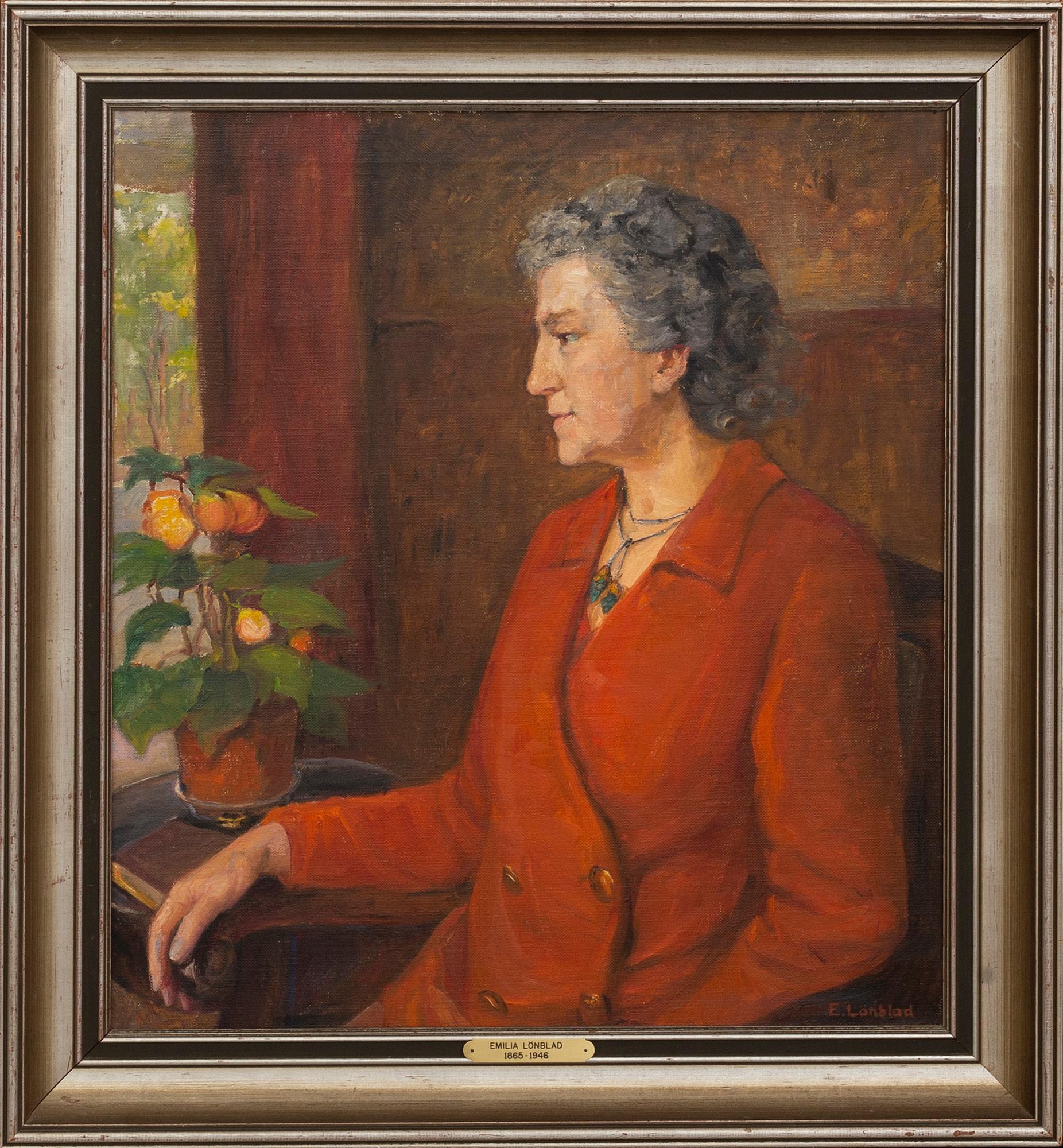 EMILIA LÖNBLAD, a signed oil on canvas.