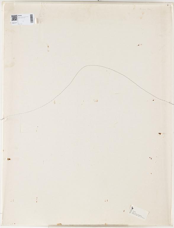 MICHEL HAAS, mixed media on paper, signed.