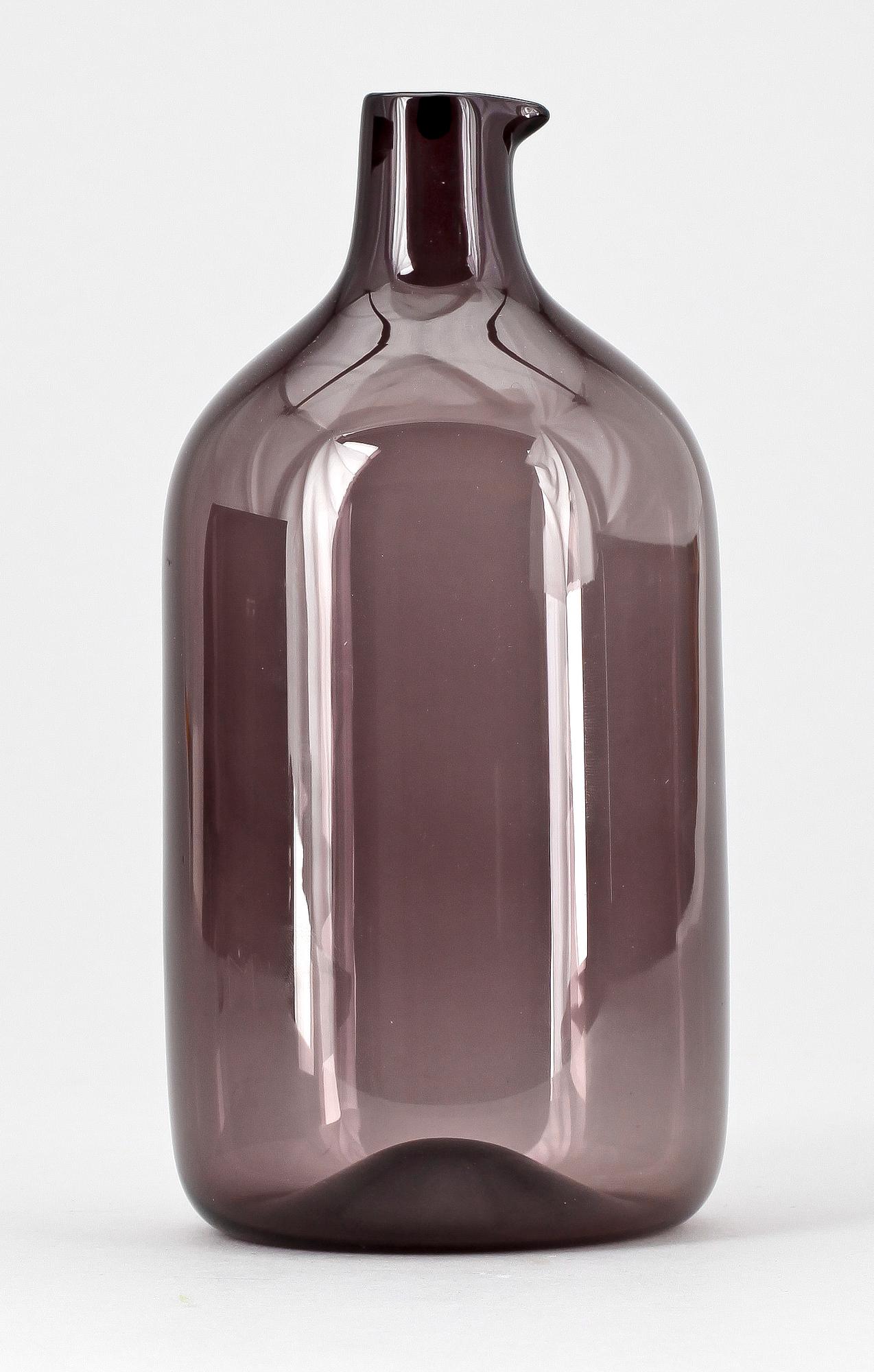 FLASKA, glas, Timo Sarpaneva Iittala. Sign o dat -56.