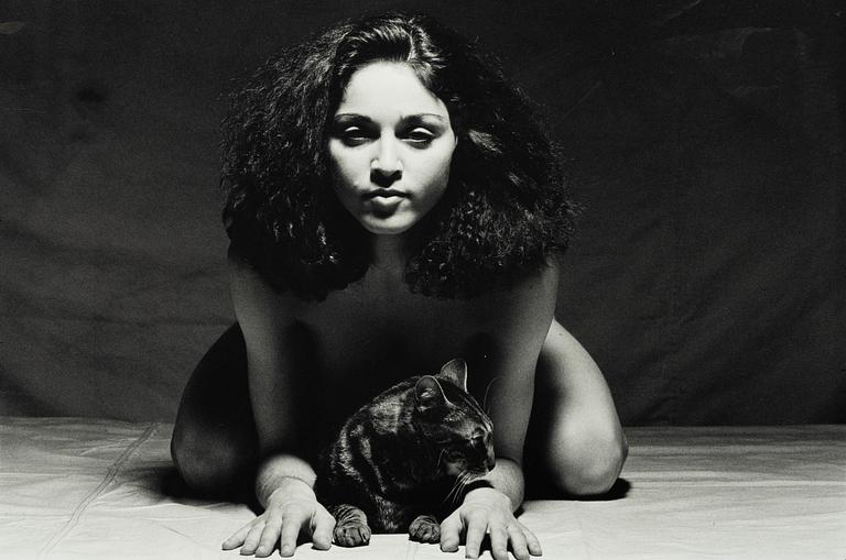 Martin Hugo Maximillian Schrieber, "Madonna and Hugo, my cat... playning Spinx..." 1979.