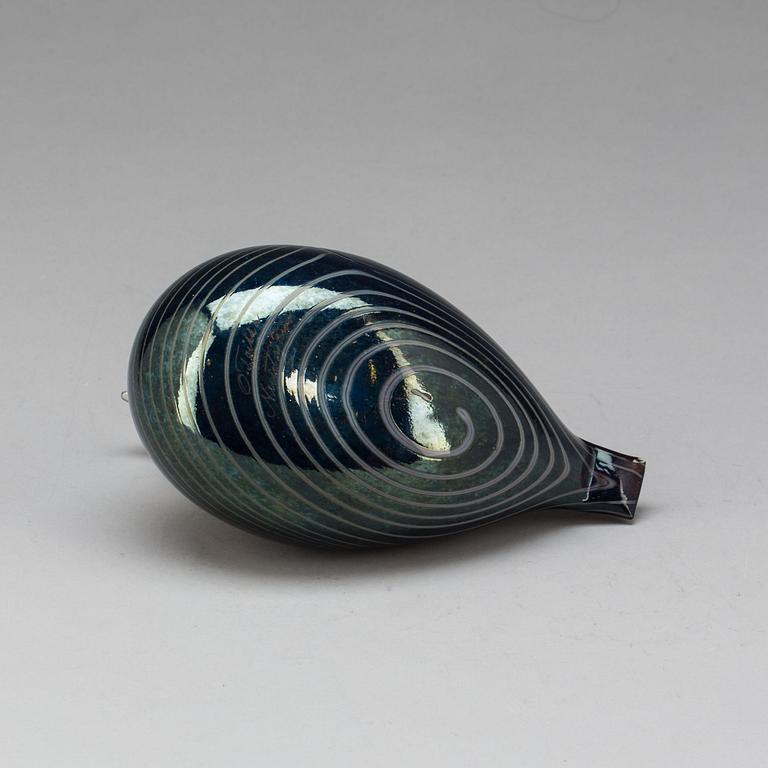 FIGURIN, glas, Oiva Toikka, Nuutajärvi, signerad.