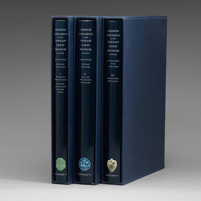 Books, three Volumes; Regina Krahl & John Ayers, "Chinese Ceramics in the Topkapi Saray Museum Istanbul".