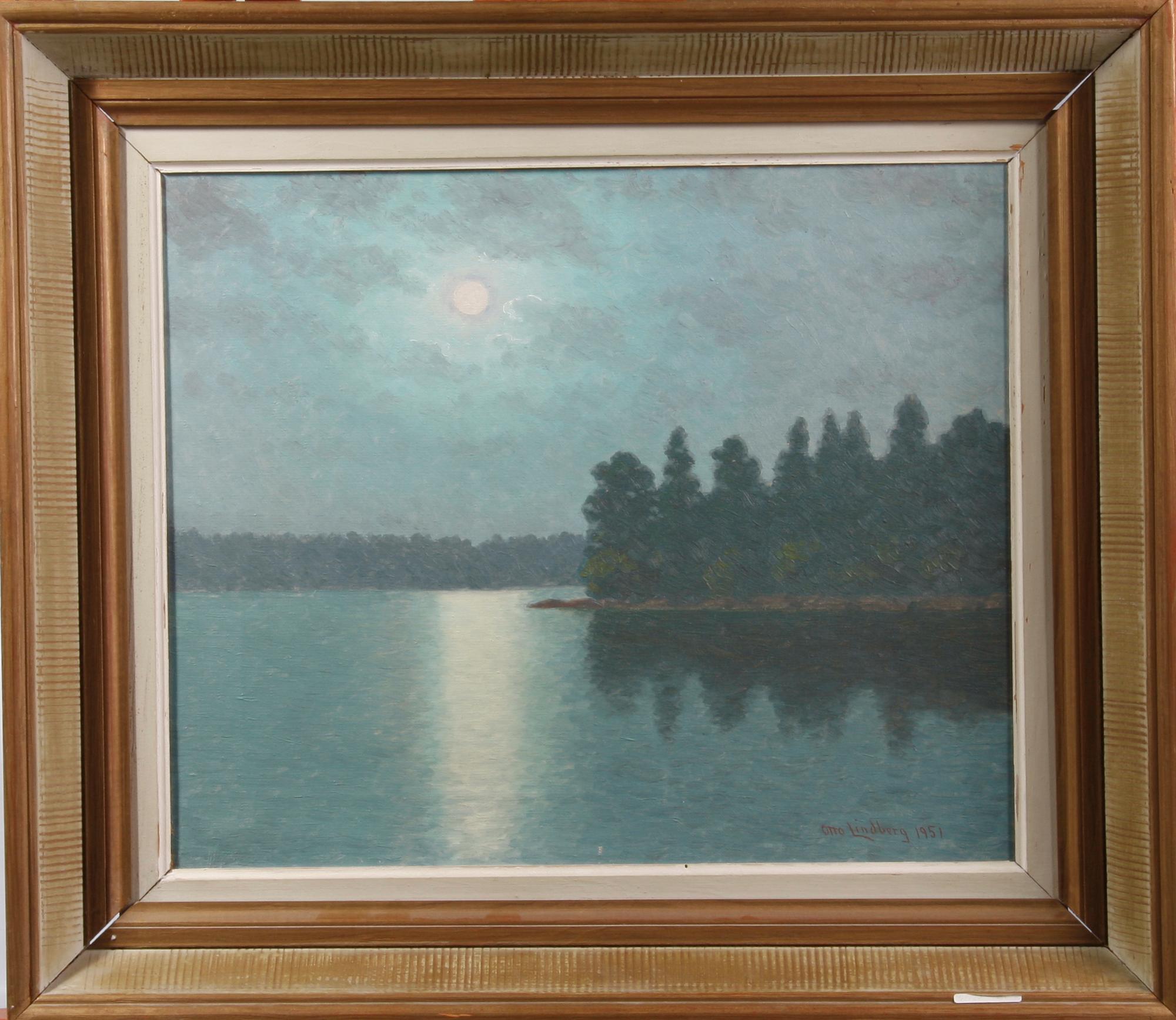LINDBERG, OTTO, olja på duk. Sign o dat. 1951.