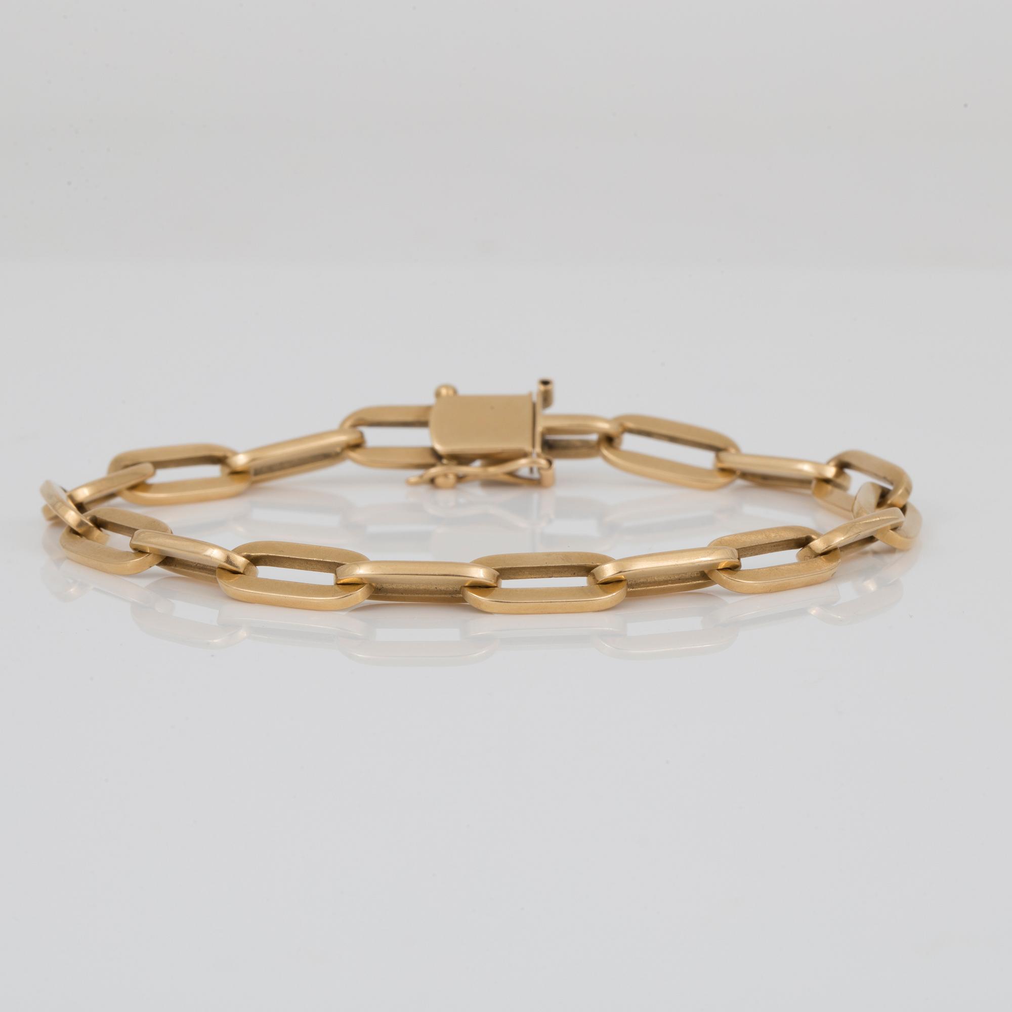 ARMBAND, ärtlänkar, 18K guld.