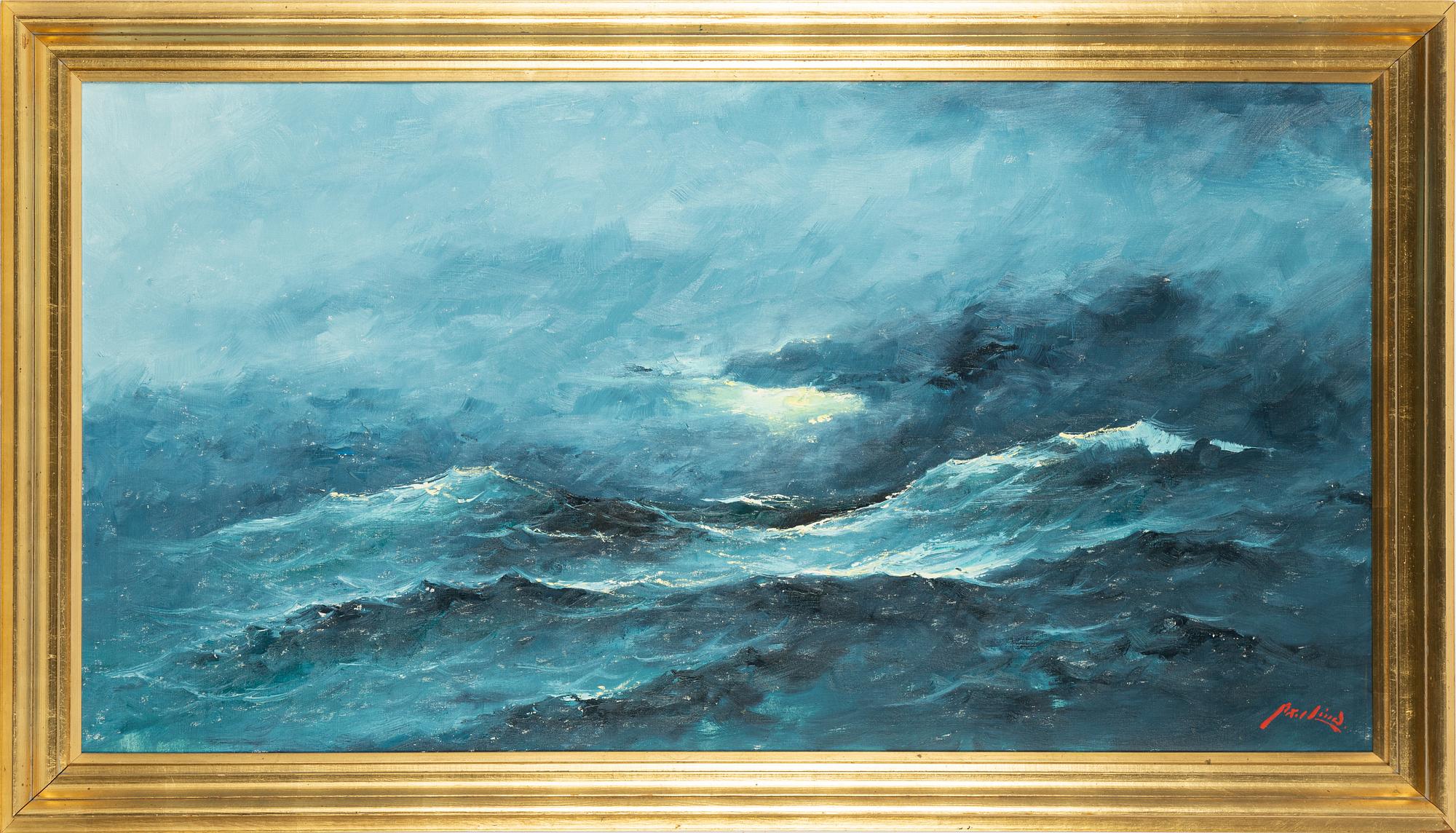 Axel Lind, oil on canvas, signed.