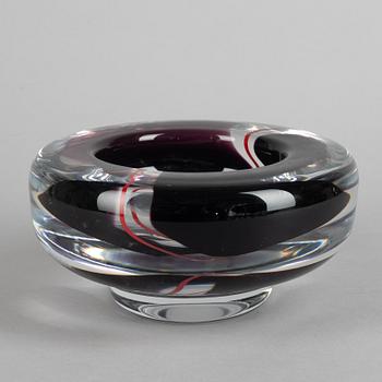 Erik Höglund, skål, Studioglas, Strömbergshyttan, 1990.