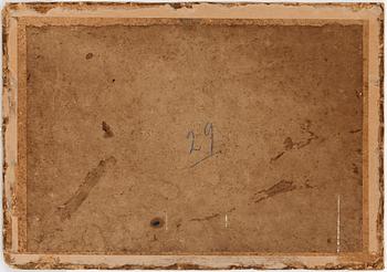 OKÄND KONSTNÄR, olja på papp, England, 1800-tal.