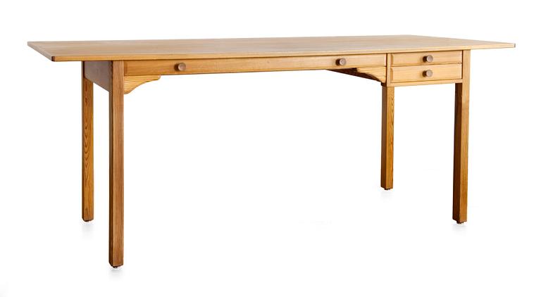 AN OAK DESK,