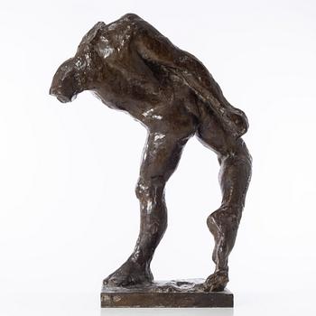Gudmar Olovson, sculpture. Signed. Numbered. Foundry mark. Bronze, height 79 cm, length 58 cm.