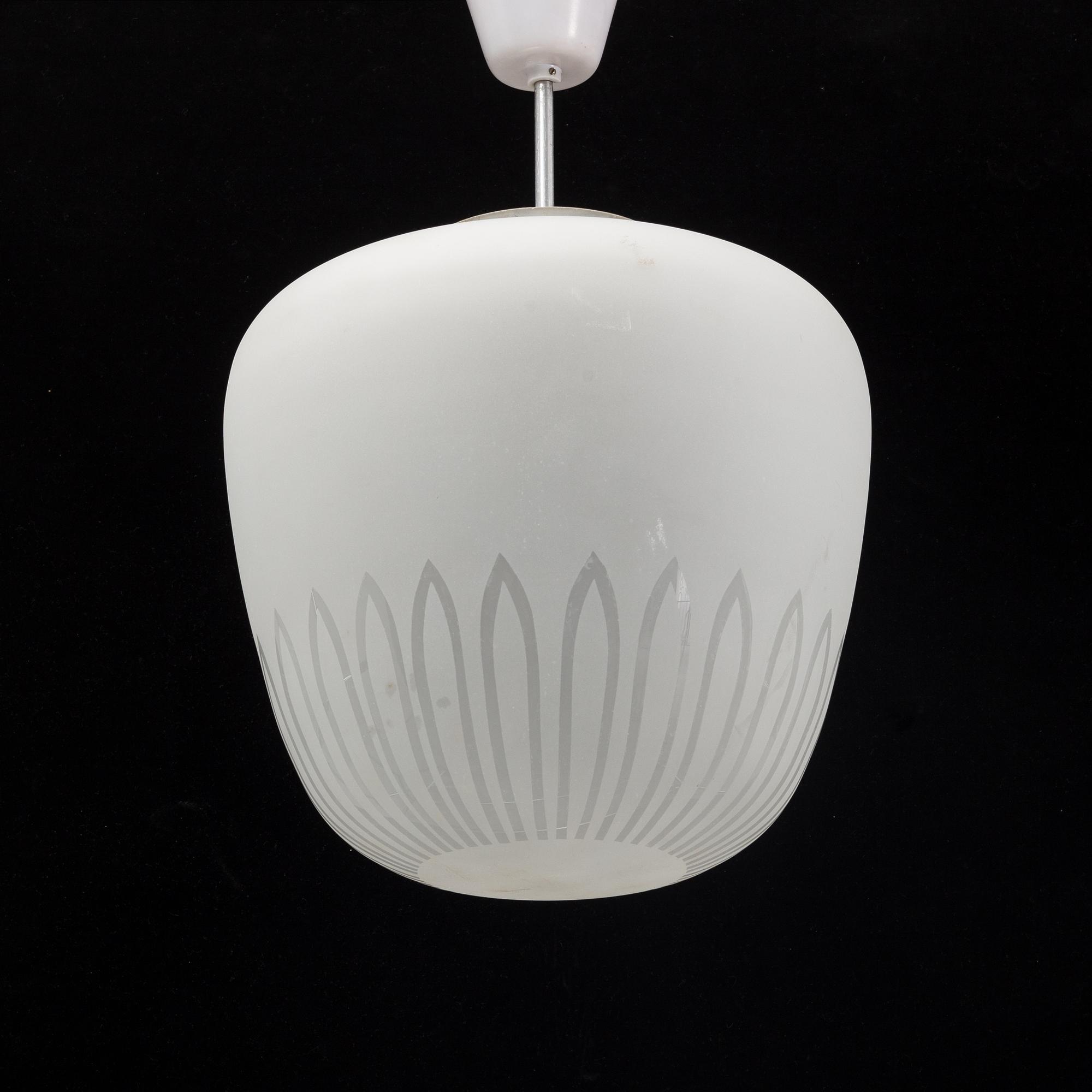 A 1940's Swedish Modern ceiling lamp.