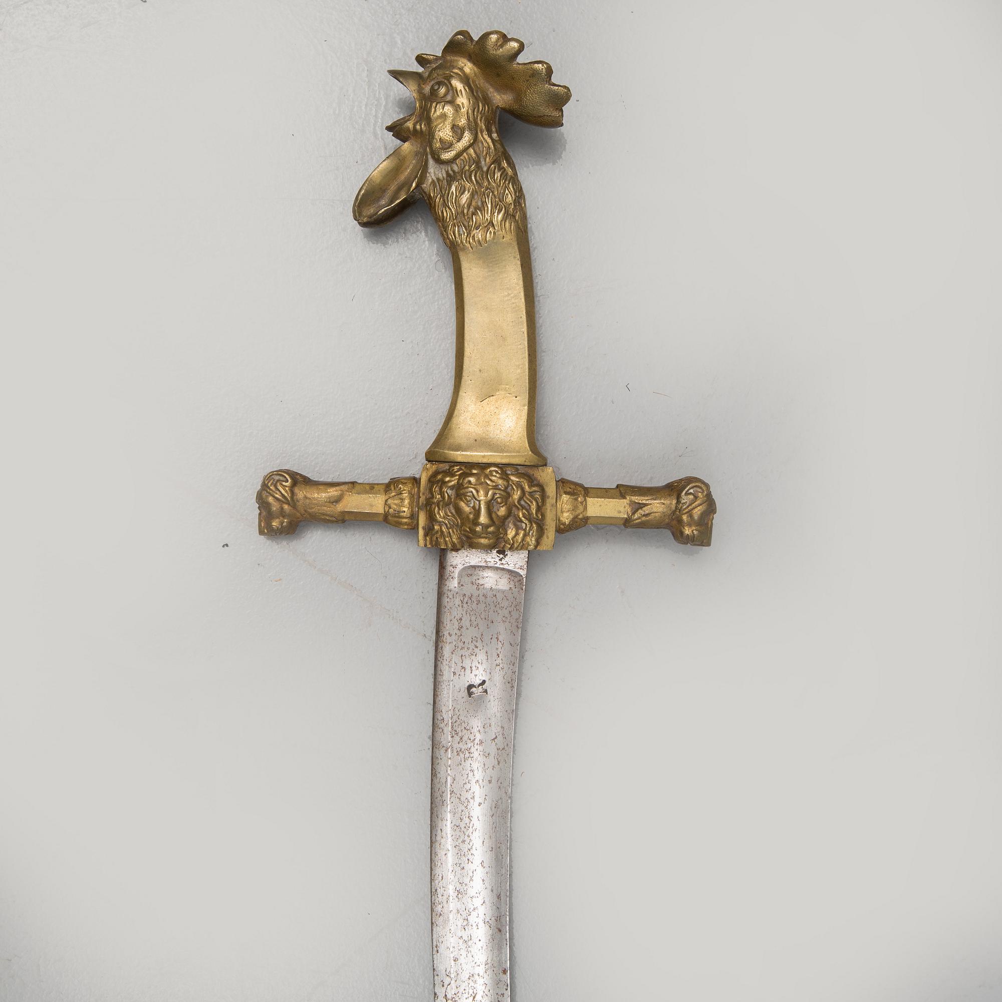 A French Napoleonic rooster head sword. Early 19th Century.
