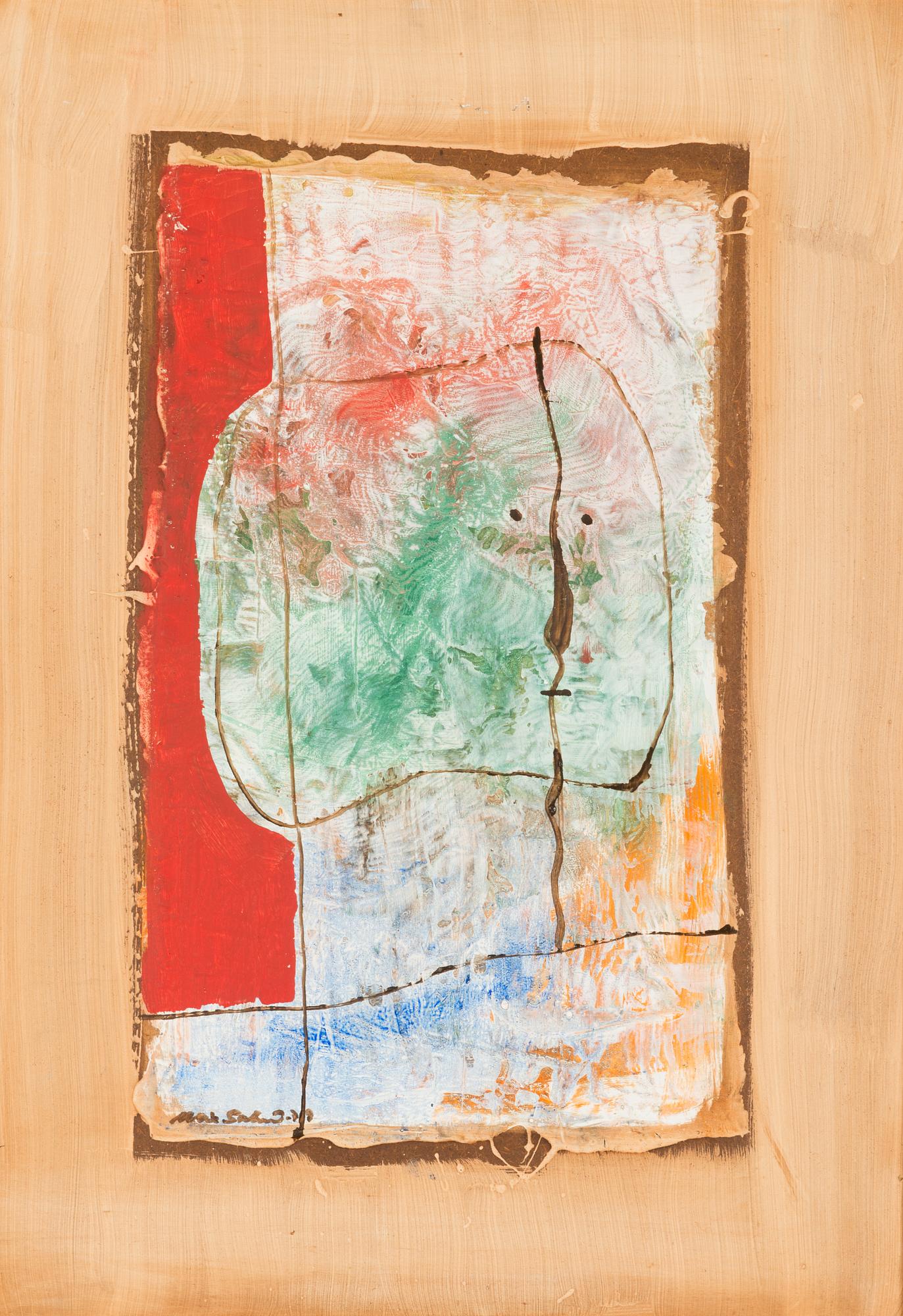 Max Salmi, oil on board, signed and dated -79.