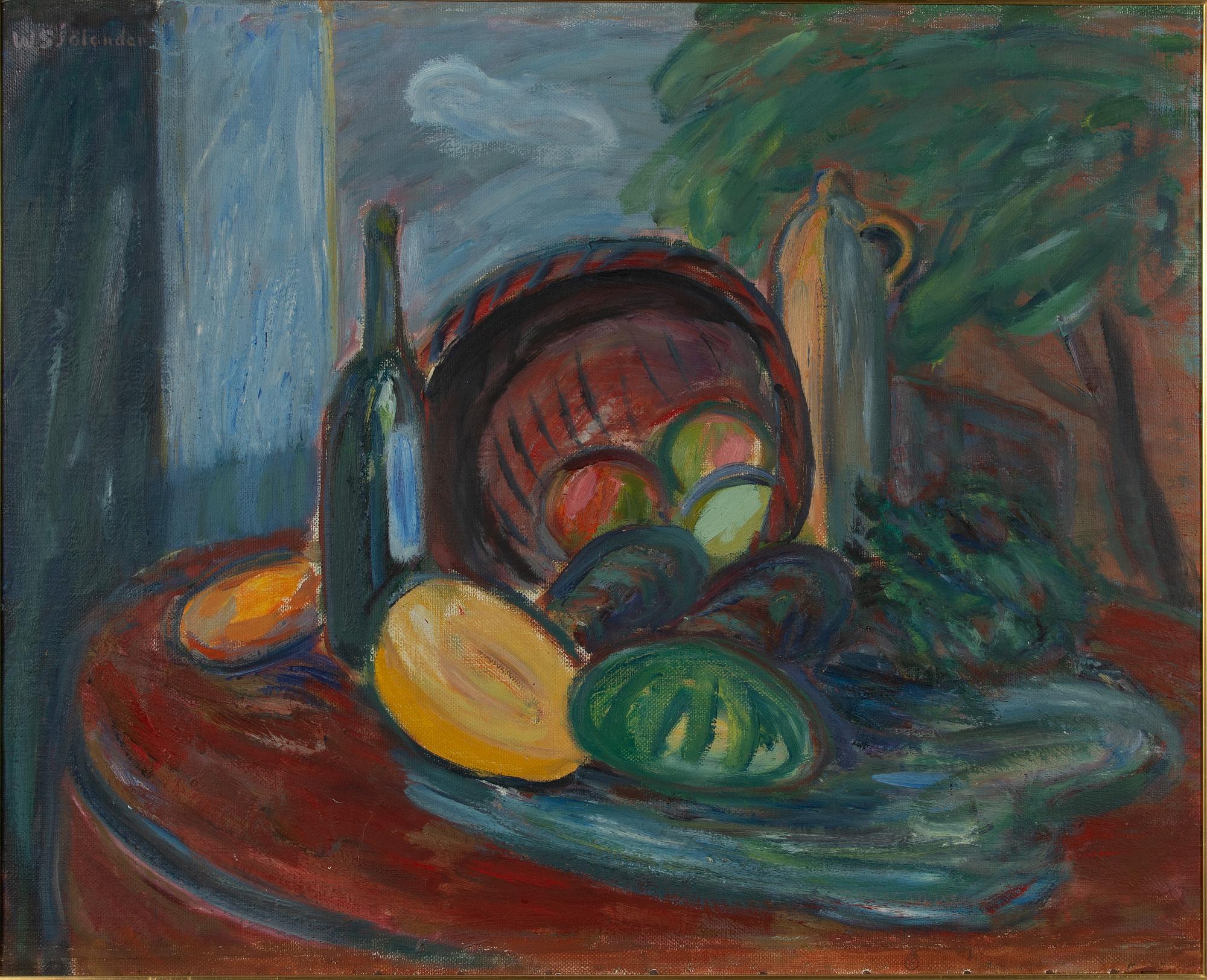 Waldemar Sjölander, canvas, signed.