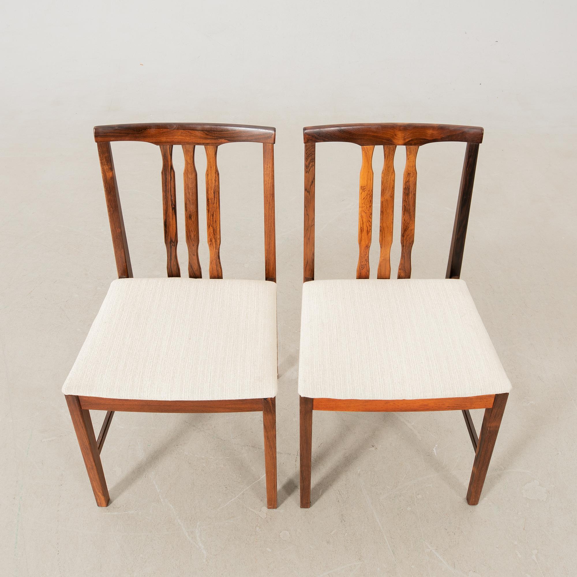 Nils Jonsson, dining table Troeds and 6 chairs, 1960s/70s.