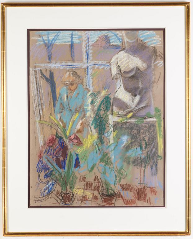 Isaac Grünewald, Elsa among flowers.
