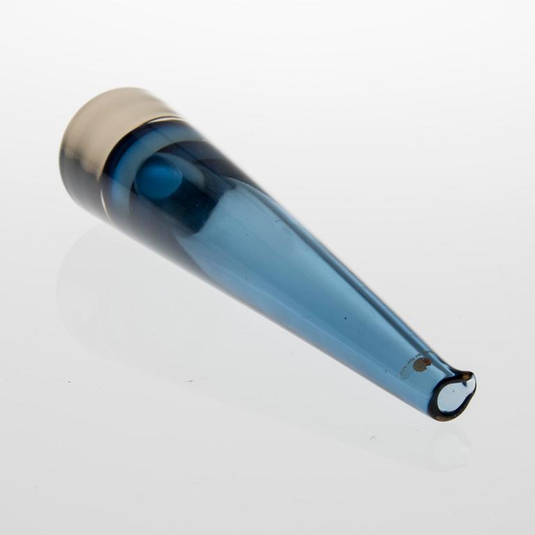 TIMO SARPANEVA, KARAFF, glas, "Jääpuikko" (Istapp), signerad Timo Sarpaneva Iittala -56.