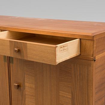 A Swedish second half of the 20th century Carl Malmsten "Ambassadör" sideboard veneered with walnut from Åfors möbler.