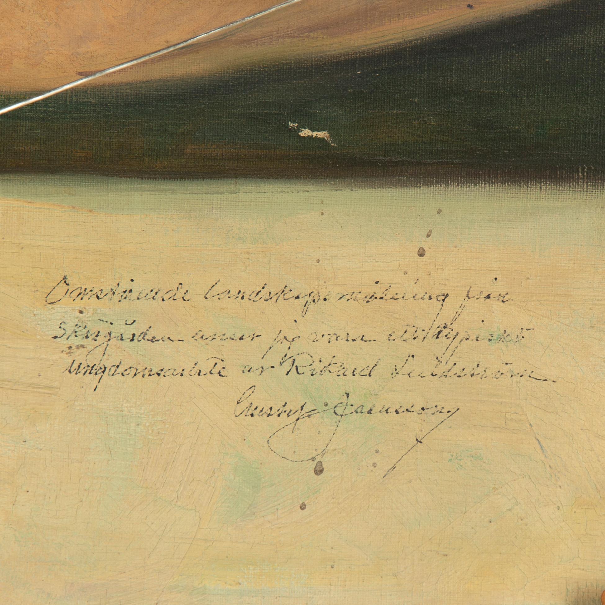 Rikard Lindström, oil on canvas, signed and dated.