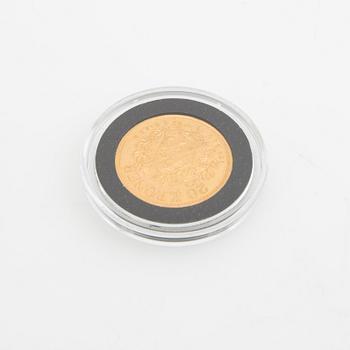 Guldmynt Norge, Oscar II 20 kr, 1902.