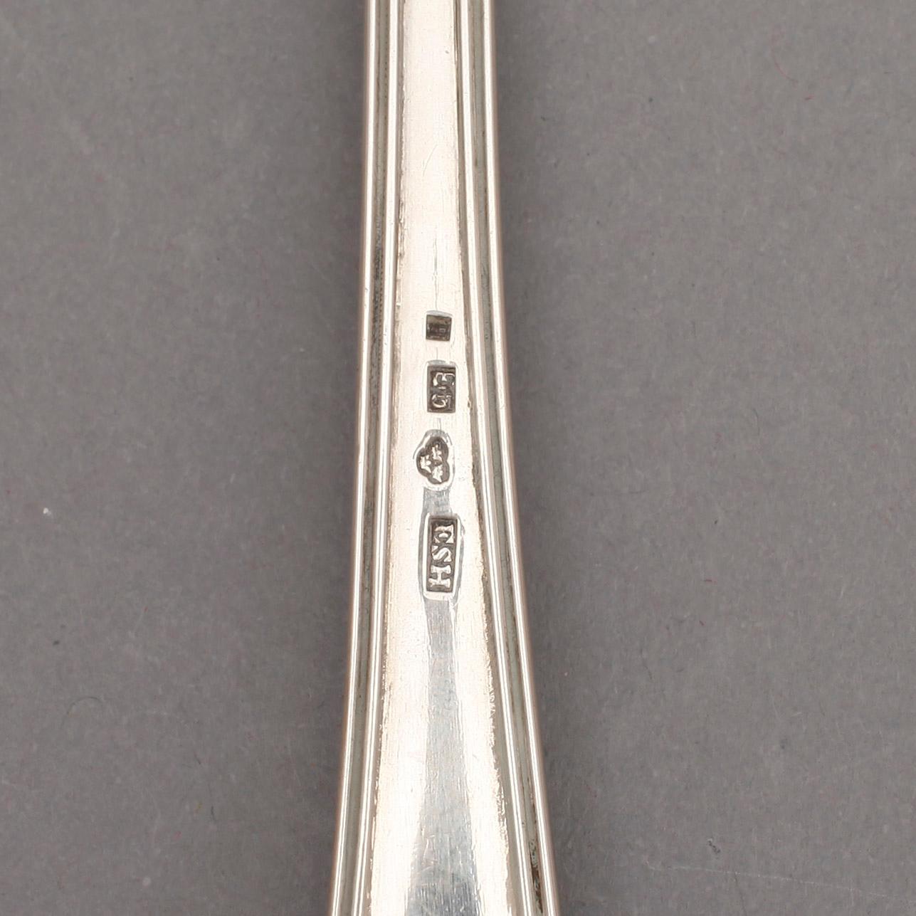 RAGUSKED, silver, Eric Söderholm, Härnösand, 1859. Vikt ca111g.