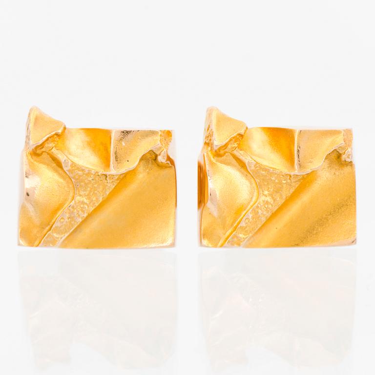 BJÖRN WECKSTRÖM, KALOSINNAPIT, 14K kultaa. Lapponia 1973.