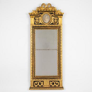 A Swedish Gustavian Mirror, late 18th Century.