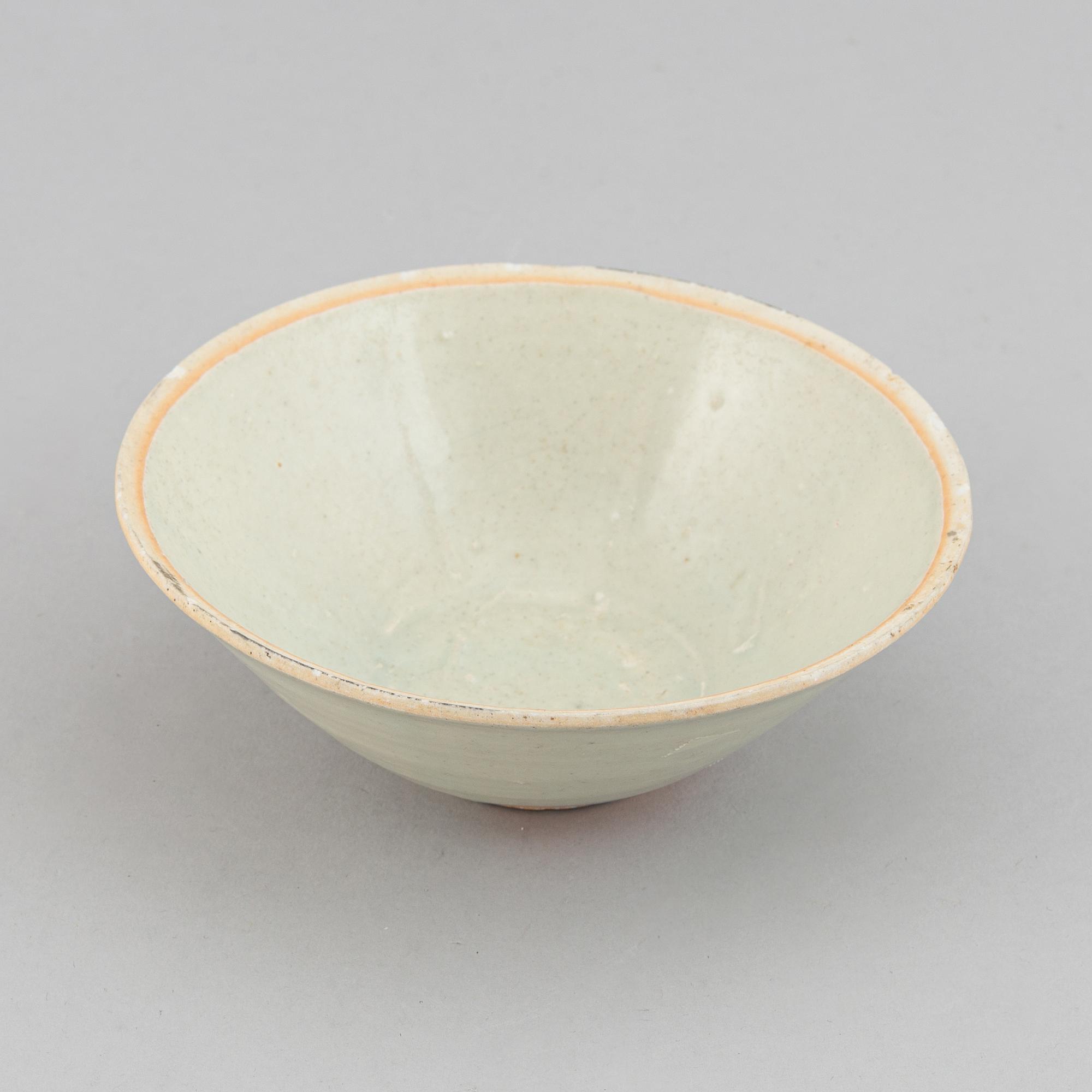 A ceramic bowl, presumably Song dynasty (960-1279).