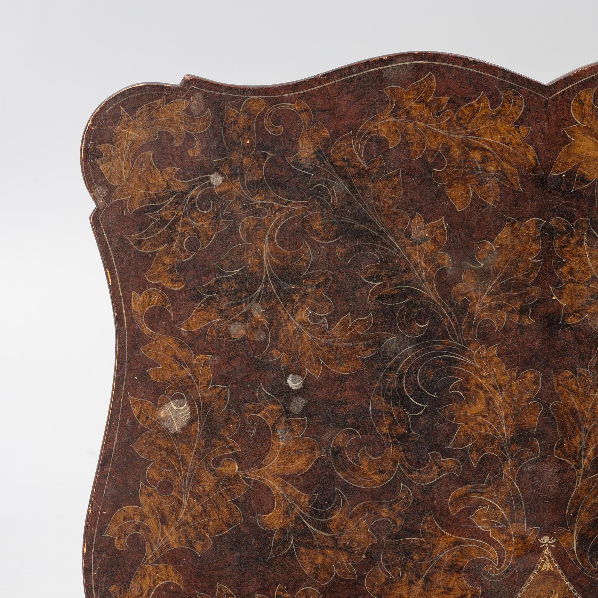 A Baroque style table, late 19th Century.