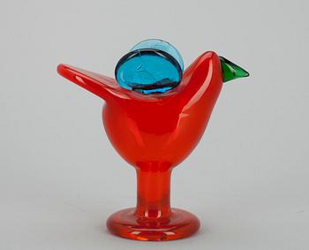 FIGURIN, glas, sign. Oiva Toikka, Notsjö, 1970-talets början.