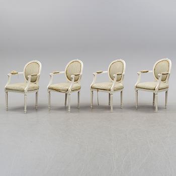 MATGRUPP, 5 delar, gustaviansk stil, 1900-talets mitt.