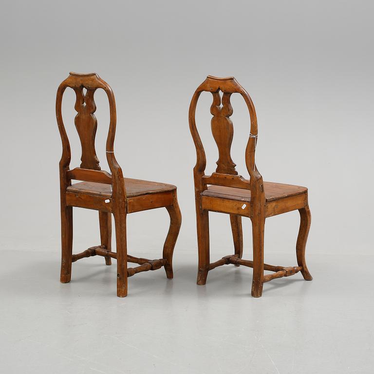 STOLAR, 2 st, allmoge, rokoko, 1700/1800-tal.