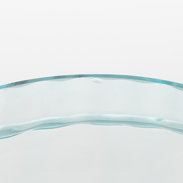 Kerttu Nurminen, an art glass, Lampi Pro Arte 1993, signed K. Nurminen, Nuutajärvi.