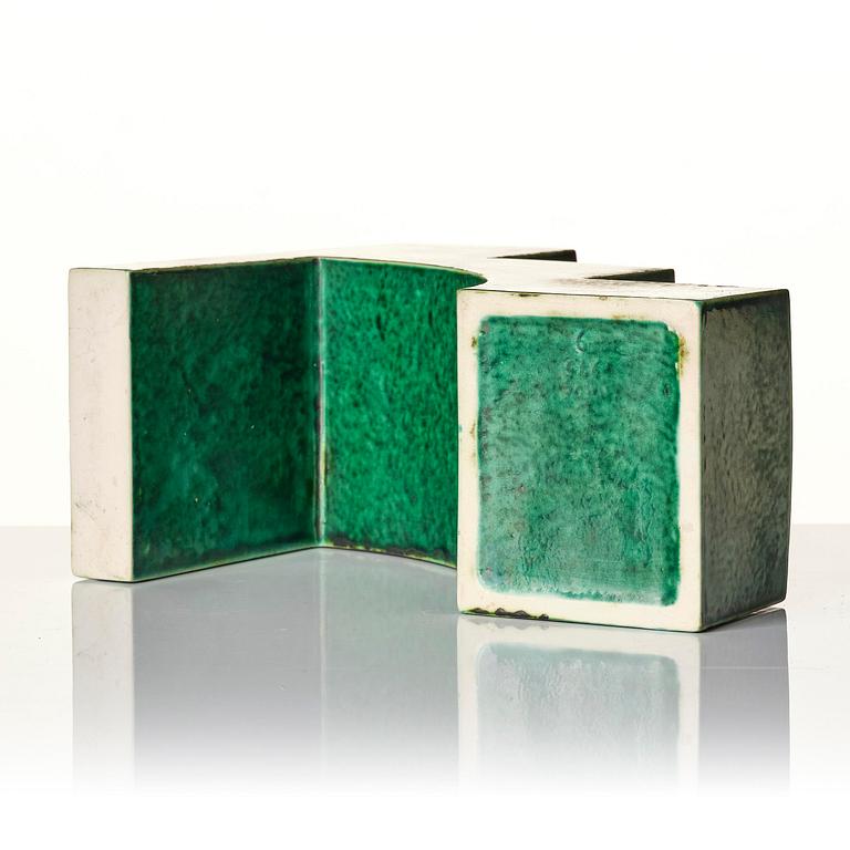 Wilhelm Kåge, kaktusställ, "Puzzle", modell 975/9, Gustavsberg, 1930-tal.