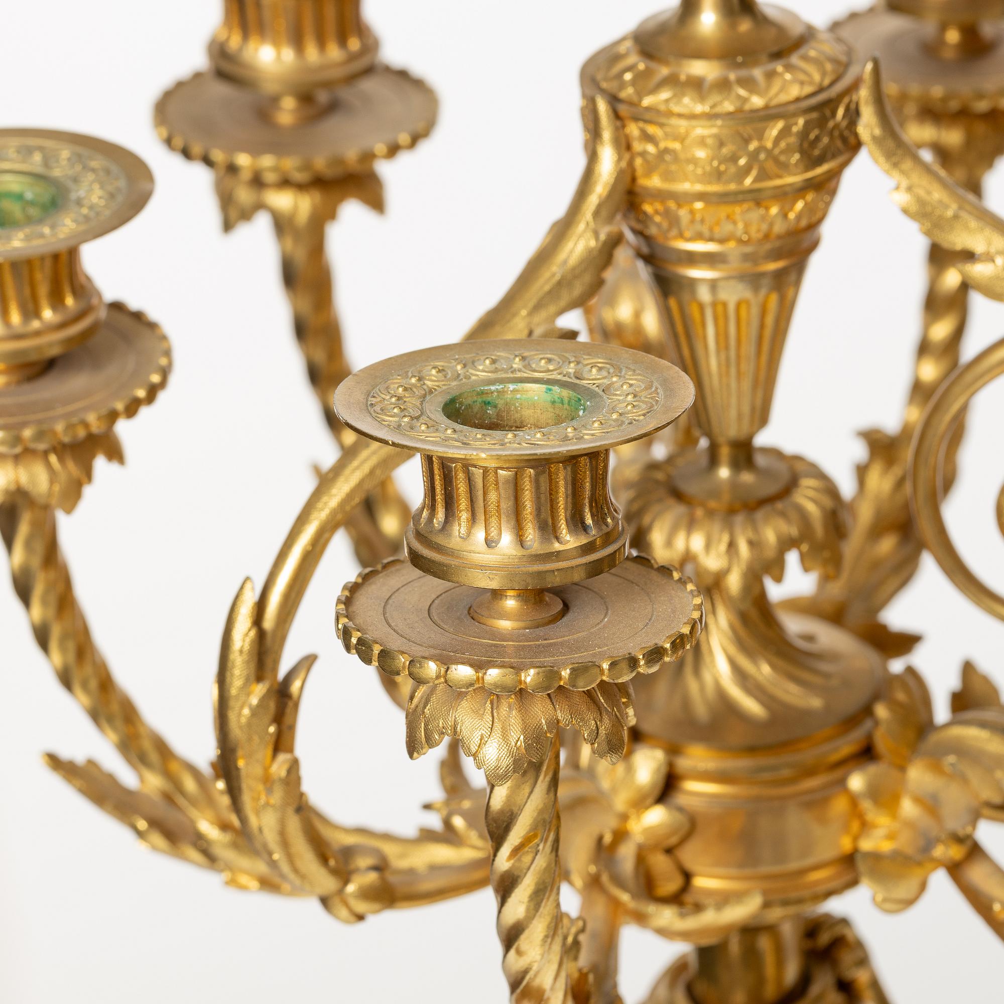 Kandelabrar, ett par, Frankrike, 1800-talets andra hälft.