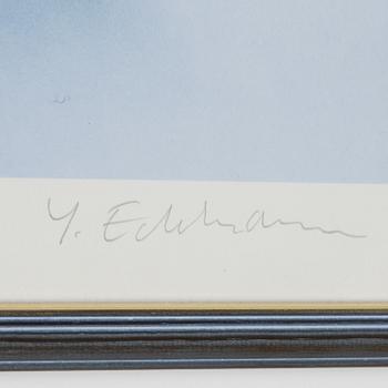 YRJÖ EDELMANN, färglitografi, signerad och numrerad 252/375.