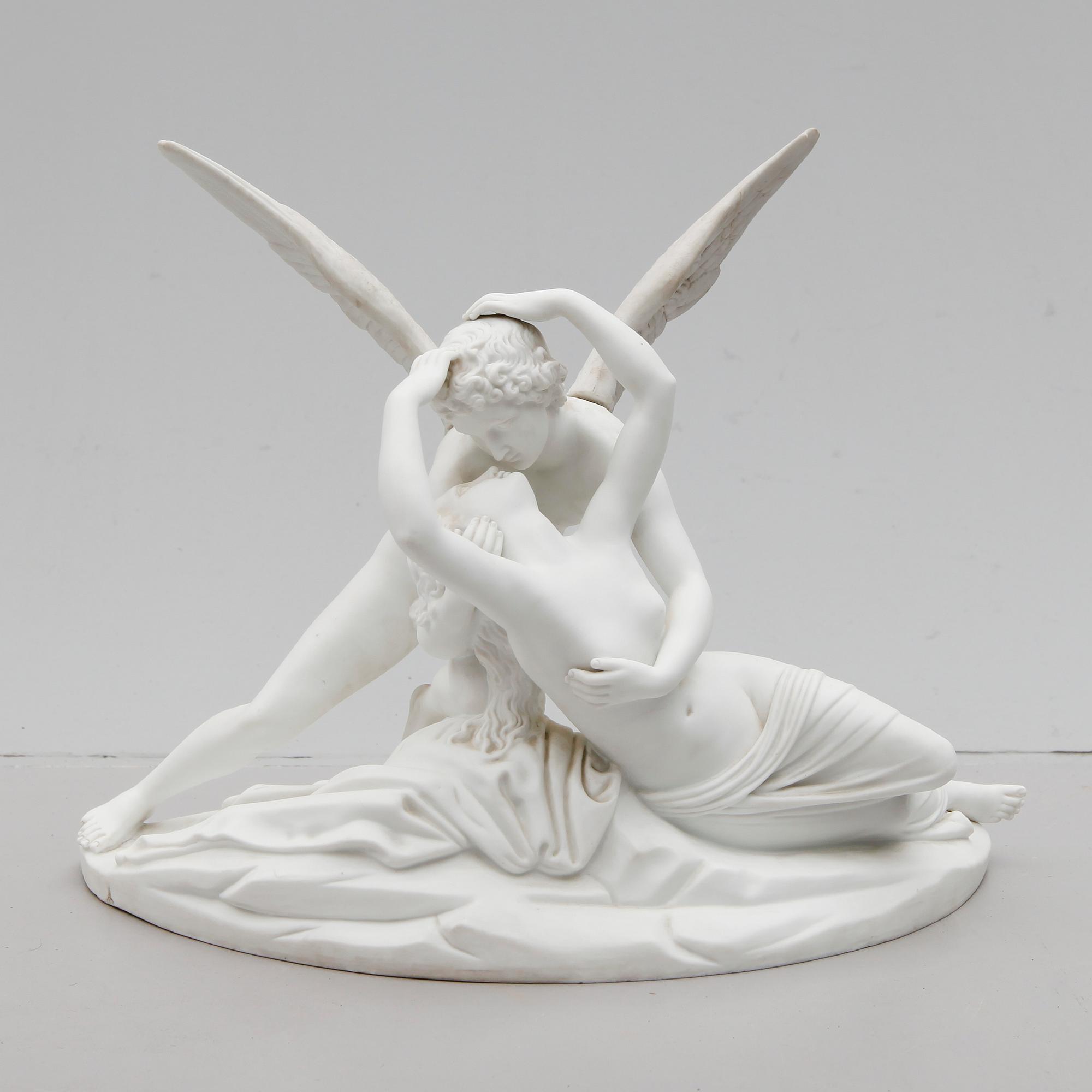 FIGURGRUPP, parian, 1900-talets första hälft.