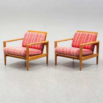 ERIK WØRTS, a pair of oak 'Kastrup' easy chairs from IKEA, designed in 1961.