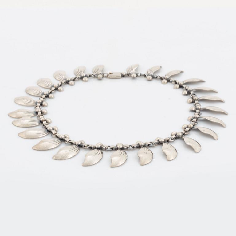 A Niels Erik From silver necklace.