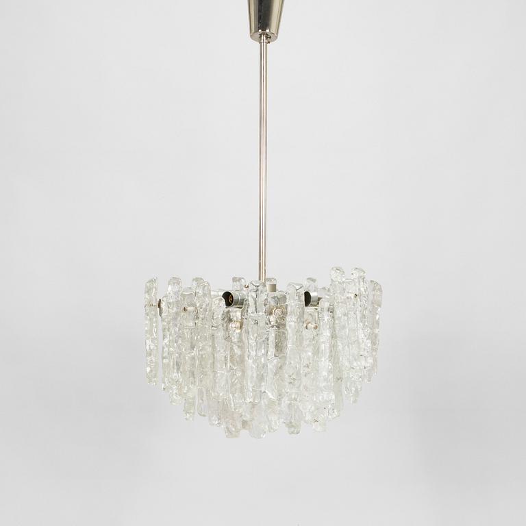 A 1960s "Ice block chandelier" by J.T Design, Kalmar, Austria.