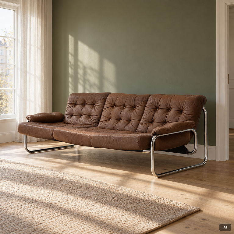 IKEA, John Bertil Häggström, soffa, “Borkum”, 1970-tal.