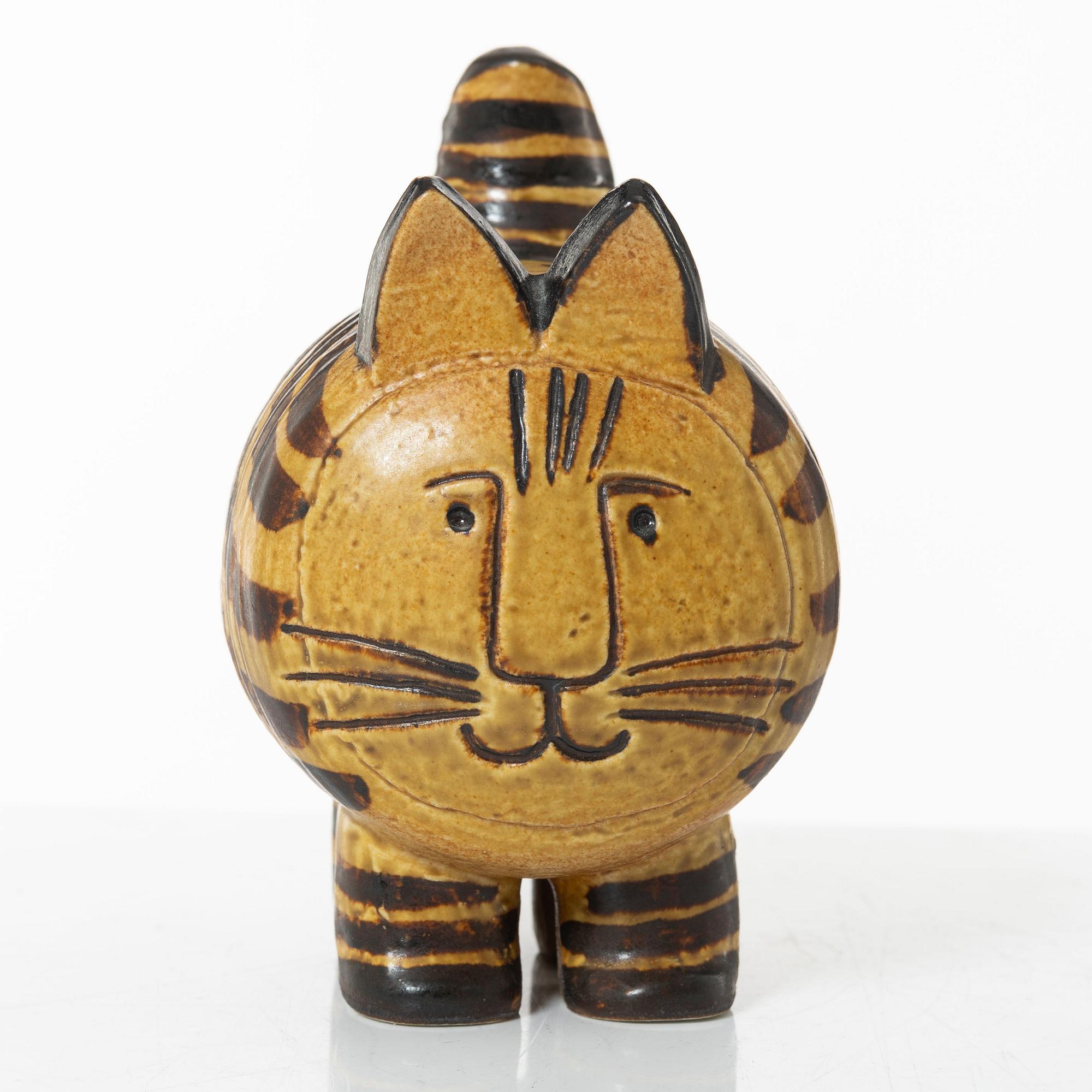 Lisa Larson, a 'Stora katten' stoneware figurine from the series 'Jura', Gustavsberg.