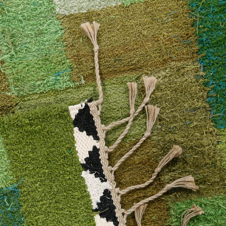 INGRID HELLMAN-KNAFVE , rag rug, signed IHK, 1960/70s.