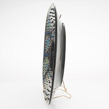 Birger Kaipiainen, a stoneware decorative dish signed Kaipiainen Arabia.