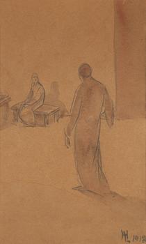 Harriet Löwenhjelm, watercolour, signed and dated 1912.