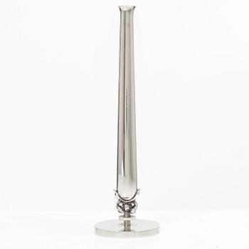 Georg Jensen, a sterling silver orchid vase, designed by Harald Nielsen, model no. 757, Copenhagen, Denmark, after 1945.