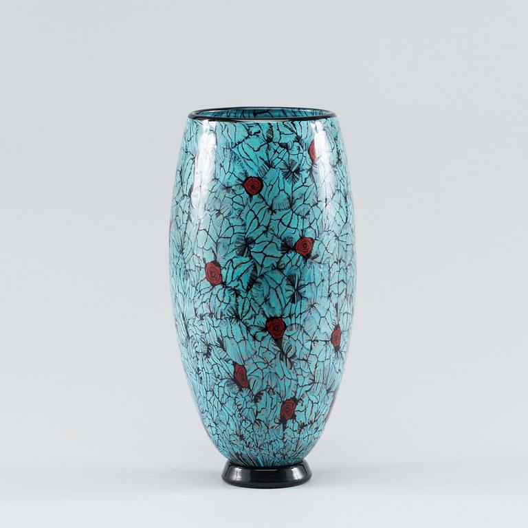 A Murrine glass vase by Vittorio Ferro for Fratelli Pagnin 1990-2000,