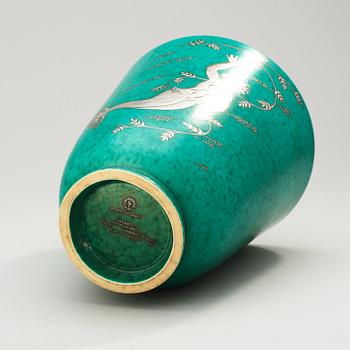 A Wilhelm Kåge 'Argenta' stoneware vase, Gustavsberg.