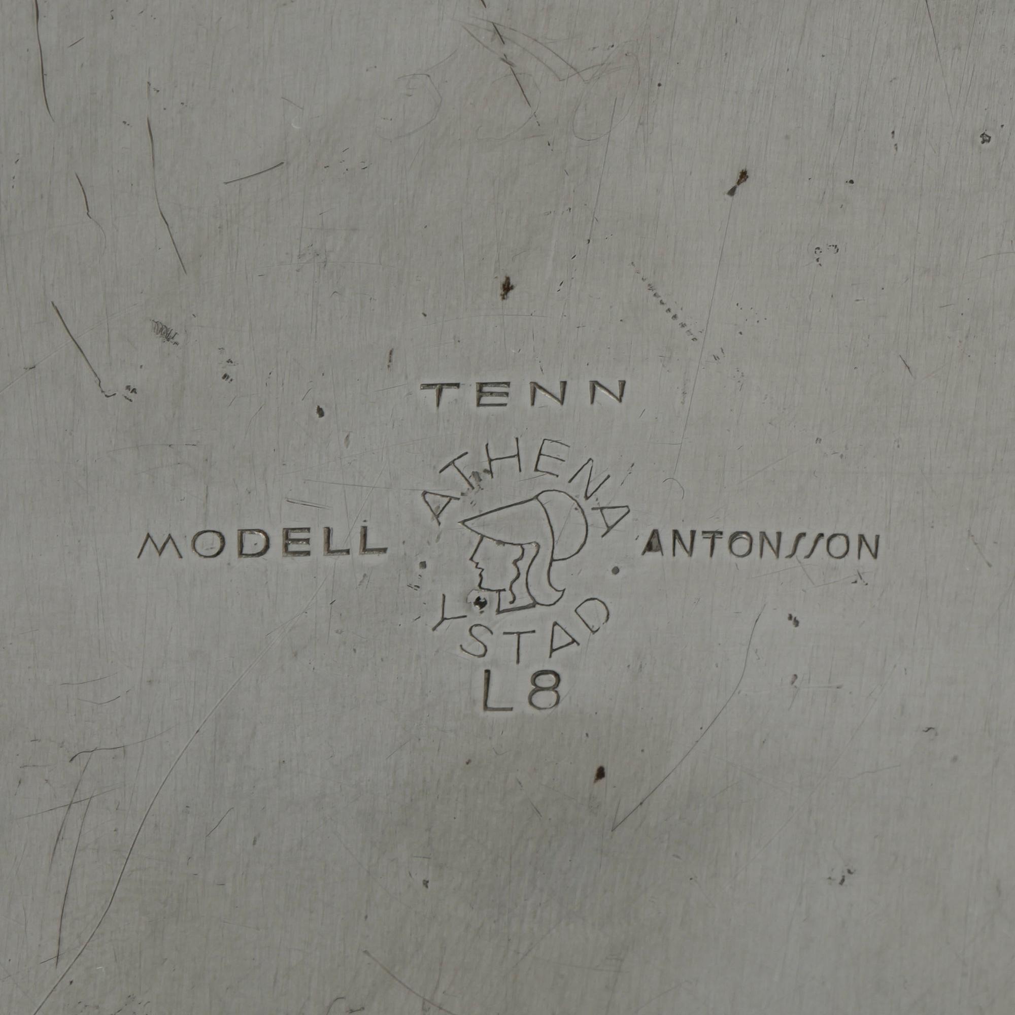FAT samt ASK, tenn, AYM Tenn Ystad respektive Athena Tenn Ystad. 1928 respektive 1937.